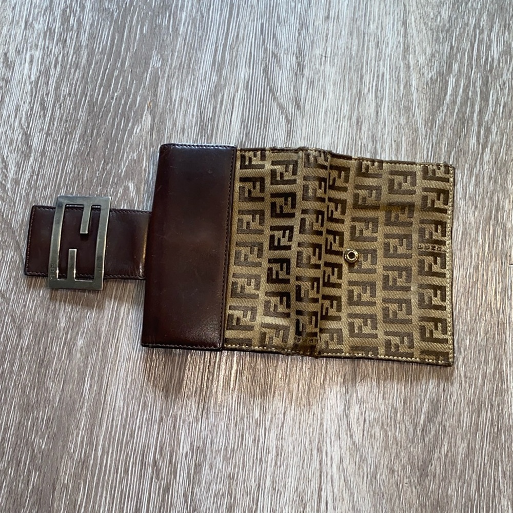 Fendi Brown Zucca Monogram Vintage Wallet - Picture 16 of 16